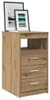 vidaXL Zásuvková skříňka Artisan dub 40x50x76 cm materiál Náhled obrázku produktu 3