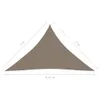 vidaXL Voile d'ombrage Oxford Tissu Triangulaire 3x3x4,24 m Voir les images du produit 12