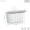 A white planter with dimensions and capacity indicated. Produktbild-Vorschau