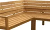 Eckbank Gartenbank Teakholz 255 / 195 x 68 x 95 cm FREETOWN Produktbild-Vorschau 4