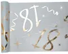 18. Geburtstag weiss gold Tischläufer 5 m x 30 cm Zahl 18 Produktbild-Vorschau 2