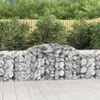 vidaXL Gabionen mit Hochbogen 9 Stk. 300x50x80/100 cm Produktbild-Vorschau 2