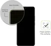 A close-up of a smartphone screen protector with text and icons indicating its features. Produktbild-Vorschau