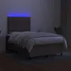 The Living Store Boxspringbett mit Matratze & LED Taupe Produktbild-Vorschau 4