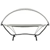 vidaXL Outdoor-Loungebett mit Dach Creme Stahl und Produktbild-Vorschau 3