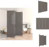 A room divider is shown in a bedroom setting, with multiple views of the product. Podgląd zdjęcia produktu