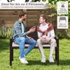 COSTWAY Banc de jardin en poly rotin avec coussins Voir les images du produit 4