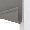 Close-up view of a gray roller blind, showing the fabric and its edge. Produktbild-Vorschau