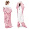 Minicee Hoodie Decke Hai mit Ärmeln Fleecedecke Gr. M bis Produktbild-Vorschau 1