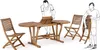 Ausziehbarer ovaler Gartentisch aus Holz 90x150–200 Noemi Produktbild-Vorschau 4