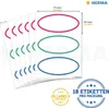 HERMA 5782 10x Schuletiketten neutral rot/grün/blau oval Produktbild-Vorschau 4