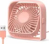 USB ventilátor Tichý mini stolní ventilátor TOPK K50 růžový Náhled obrázku produktu 3