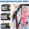 XINZI dětská ohrádka ohrádka bezpečnostní brána 127x127 cm Náhled obrázku produktu 5