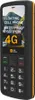 A rugged cell phone with promotional text on its screen. Podgląd zdjęcia produktu