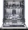 The interior of an open dishwasher. Produktbild-Vorschau