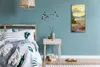 Wandbild Leinwand Bilder Wanduhr Kunstdruck 30x60 Gemälde Produktbild-Vorschau 4