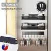 Magnetische Gewürzregal für Kühlschrank, 3er Küchenregal Produktbild-Vorschau 2