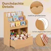 COSTWAY Kinderregal mit 5 Ebenen, Holz Bücherregal mit Produktbild-Vorschau 7