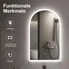 Radelldar LED Badezimmerspiegel Bogenform und 3 Farben Produktbild-Vorschau 7