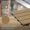 ECD Germany WPC Terrassenfliesen, 60x30 cm, 24er Spar Set Produktbild-Vorschau 4