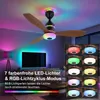 Deckenventilator mit Beleuchtung und Fernbedienung, RGB 3 Produktbild-Vorschau 3