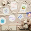 40 runde Saatpapier-Karten, handgefertigt, Wildblumensamen Productafbeelding-voorbeeld