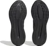 The soles of two black Adidas sneakers are shown from underneath against a white background. Podgląd zdjęcia produktu