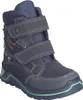 A single blue winter boot for children with green accents and a dragon design. Produktbild-Vorschau