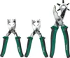 Three different sizes of hole and eyelet pliers are displayed against a white background. Produktbild-Vorschau