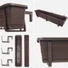 KADAX Balkonkasten Blumentopf Blumentopf 80cm Halterungen Produktbild-Vorschau 5