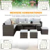 MeXo Gartenlounge Set 8 Personen Lounge Gartenmöbelset Produktbild-Vorschau 11