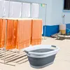 Intirilife faltbarer Wäschekorb aus Kunststoff und Silikon Produktbild-Vorschau 6