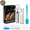 Marinadenspritze Edelstahl Set, Fleischspritze BBQ mit 3 Produktbild-Vorschau 1
