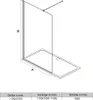 SONNI Duschwand 110 x 200 cm Walk in Dusche 8 mm NANO Glas Produktbild-Vorschau 7