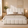 Letto imbottito 140x190 cm con contenitore a sollevamento Anteprima dell’immagine prodotto 3