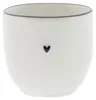6er Set Eierbecher HEART mit kleinem schwarzen Herz H. 6cm Produktbild-Vorschau 2