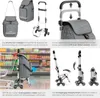 tectake® Einkaufstrolley Shopper 3-in-1, Nutzung auch als Produktbild-Vorschau 4