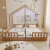 Merax Kinderbett mit Lattenrost aus Holz 90x200cm, Produktbild-Vorschau 5
