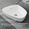 doporro Aufsatzwaschbecken Weiß glänzend BTH: 51x38x12 cm Produktbild-Vorschau 2