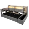 Letto divano Merax Daybett 90x200 cm, divano letto con 2 Anteprima dell’immagine prodotto 12
