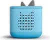 A blue Tonies Toniebox with gray ears on a white background. Produktbild-Vorschau