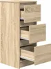 vidaXL Príborník Sonoma dub 29,5x34x76 cm Materiál na báze Náhľad obrázku produktu 5
