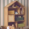 sweeek - Bücherregal Rattan, 7 Fächer und 2 Türen - Natur Produktbild-Vorschau 5