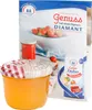 A jar of jam with a checkered lid, a recipe booklet, and a packet of gelling agent. Náhled obrázku produktu