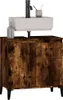 vidaXL Waschbeckenunterschrank Räuchereiche 58x33x60 cm Produktbild-Vorschau 3