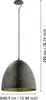 EGLO Pendellampe Safi, 1 flammige Vintage Pendelleuchte im Produktbild-Vorschau 3