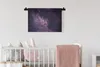 MuchoWow® Wandteppich Wandbehang Die violett leuchtende Produktbild-Vorschau 2