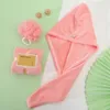 Sušenie vlasov HANDSHIRT Head Cap LEAVING Mikrovlákno Pink Náhľad obrázku produktu 14