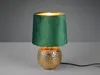 Stolní lampa SOPHIA zelená/zlatá keramická základna a Náhled obrázku produktu 5