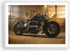 Gerahmtes Poster - Weißer Rahmen - Motorrad Motor - 70x50 Produktbild-Vorschau 1